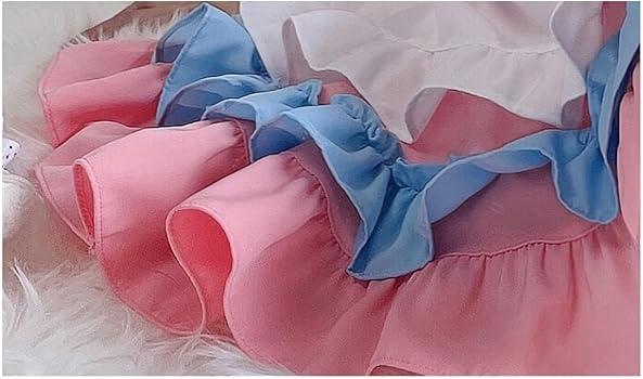 Amazon.co.jp: [SEGEHA] メイド服 コスプレ 半袖 ピンク ライト